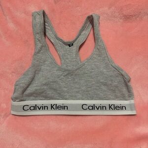 Calvin Klein Heather Gray Sports Bra